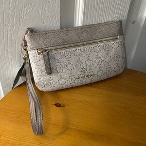 Nanette Lepore Beige Wristlet NWT